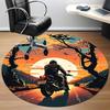 Tappeto Rotondo Tramonto Moto Ufficio, Tappetino Adatto Per Ufficio, Sotto Sedie Ufficio Camera da Letto Soggiorno Decorazione Casa, Decorazione Stanza