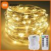 10M LED Fairy Silver Wire String Light Battery Box with Remote Control Wedding Garland Lamp Christmas Home Party Decoration