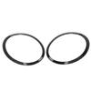 Pair of Glossy Black Headlight Bezel Trim Rings for Cooper Hatchback R56 2007-2013, ABS Material