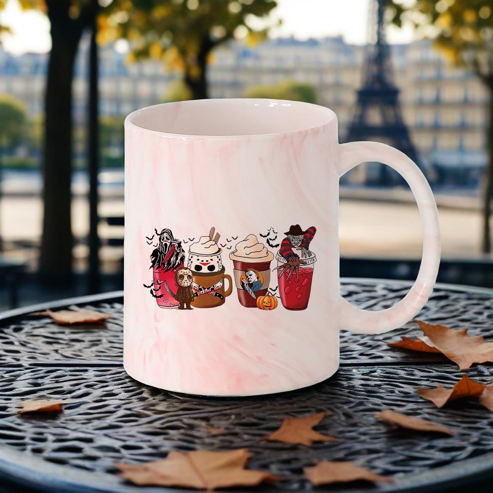 

Spooky Skull Ceramic Mugs Halloween Horror Coffee Mug Mystic Night Bar Drinkware Funny Gift for Friend Family Tea Cup Cups Beer 330ml