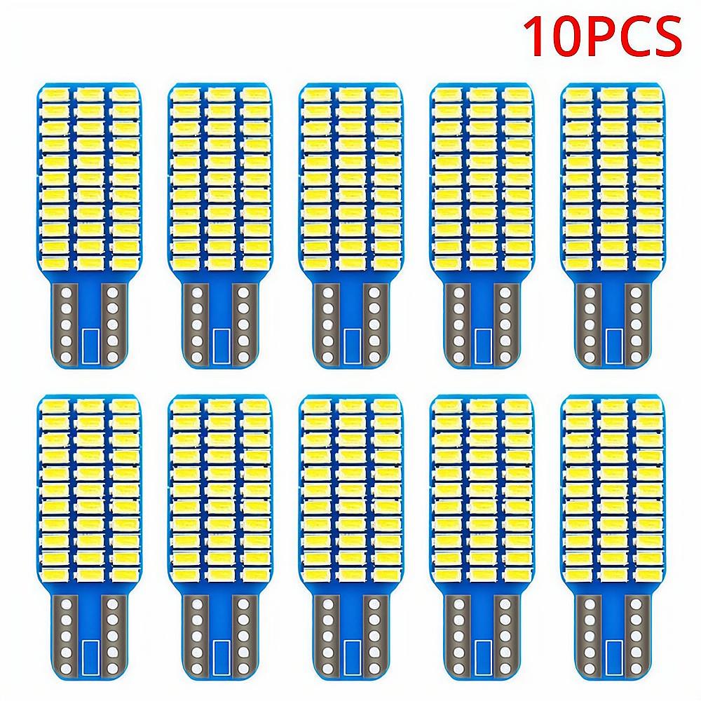 10/20PCS Car Auto Canbus Dome Reading Light W5w T10 168 194 Turn Signal License Plate Trunk Bulb White Lamp Interior Dome Lamps