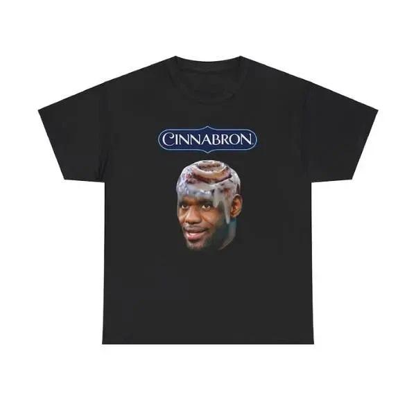 Cinnabron LeBron James Lustiges Meme Unisex Baumwoll-T-Shirt
