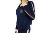 GymHero Hoodie NAVY-RACE, Damen-Sweatshirt in Marineblau