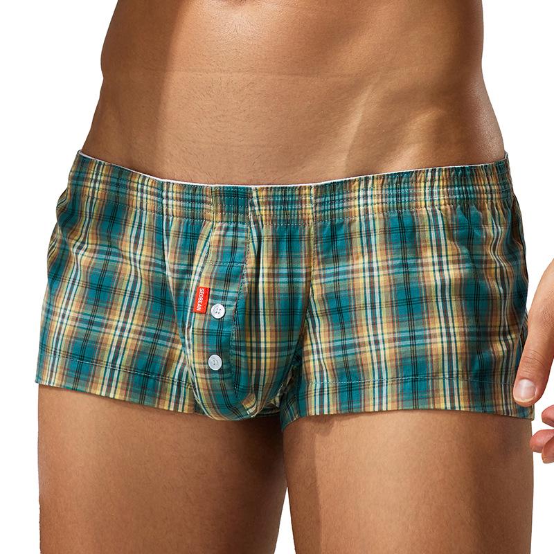 SEOBEAN Heren Pijlenbroek: Stijlvolle, Comfortabele Huisshorts met een Grote Pouch - Europese & Amerikaanse Stijl Slaapboxers