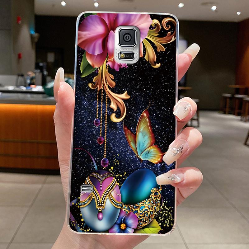 For Samsung Galaxy S5 SV GT-I9600 G900F S5 Neo Silicone Aesthetic Fashion Cute Cat Soft TPU Back Cover Transparent Phone Case