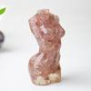 Resin Art Sculpture Of Female Figure With Natural Water Crystals For Desk Display