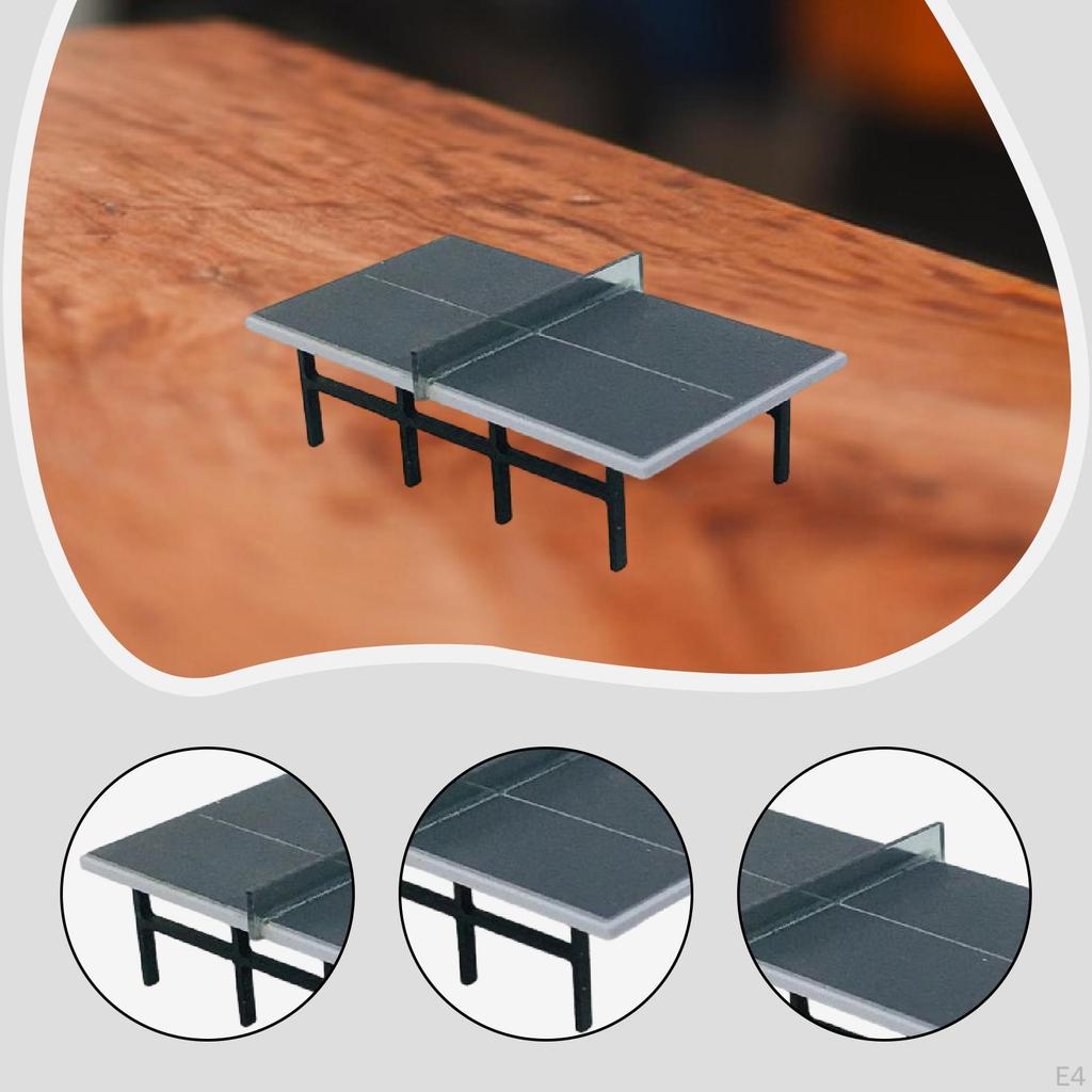 1/87 Miniature Table Tennis Artificial Play House Accessory Doll Decor for Handcraft