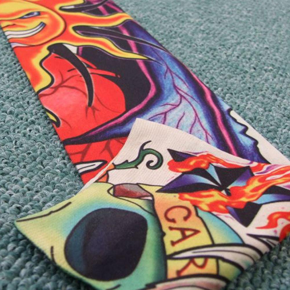 Stretch Nylon Ärmar Halloween Tatuering Rekvisita UV Solskydd Kylande Utomhussporter Hästhoppning