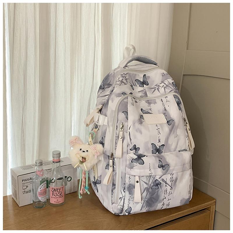 New high-value national antique fresh and sweet backpack junior high school students lightweight spring outing travel large-capacity shoulders