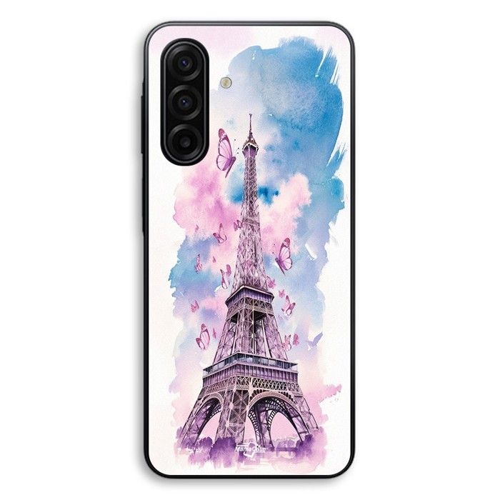 Coque Pour Samsung Galaxy A17 Tour Eiffel Papillon coloré Maniacase