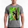 A Lemur Tshirt Summer Casual Cotton Tee Oversized Streetwear Tops Vintage Graphic Print Loose Fit Short Sleeve 100 Cotton