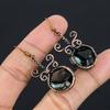 Green Amethyst Gemstone Earrings, 999 Copper Wire Wrapped Earrings, Handmade Antique Jewelry, Gift For Mother Day