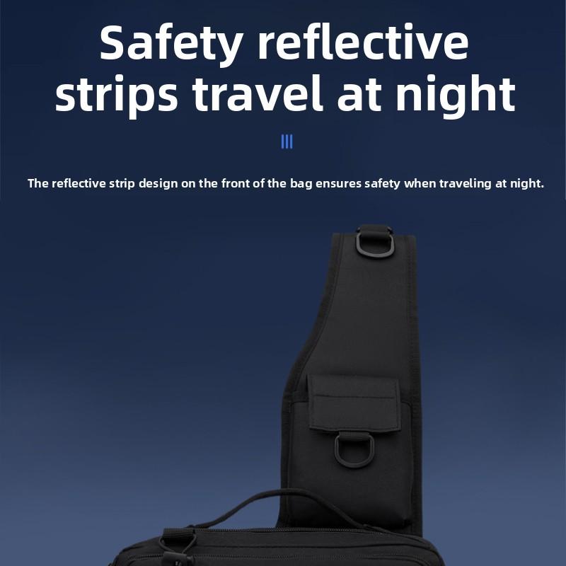 Large Capacity Luya Bag Multifunctional Fanny Pack Fishing Rod Bag Tactical Backpack Crossbody Bag Fishing Plug Rod Fishing Gear Bag Rod Bag