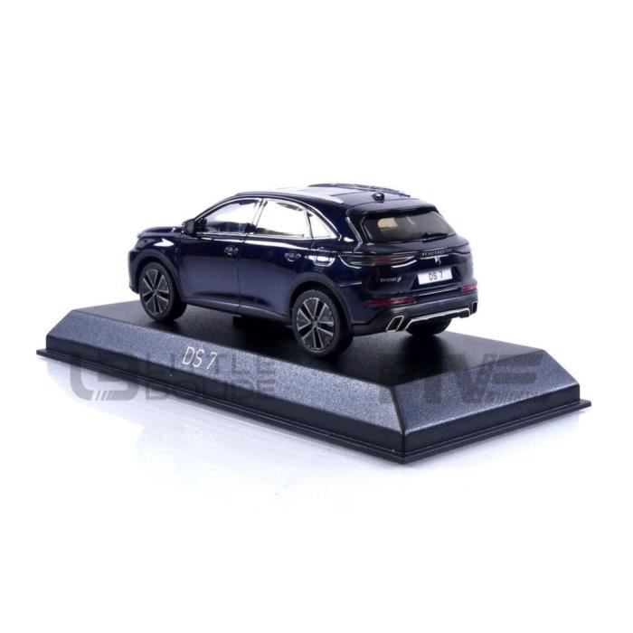 Voiture miniature de collection - norev - citroen ds7 - saphir blue - blanc - 1/43
