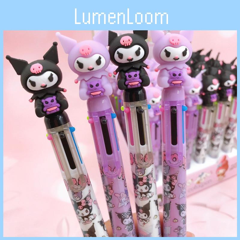 Cute Cartoon Kulumu 6-color Ballpoint Pen Set For Students Assorted Colors Non-imported