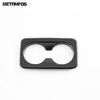 For Kia Niro -2024 2025 Carbon Fiber Rear Seat Water Cup Holder Panel Cover Trim Decoration Sticker Accessories Car Styling