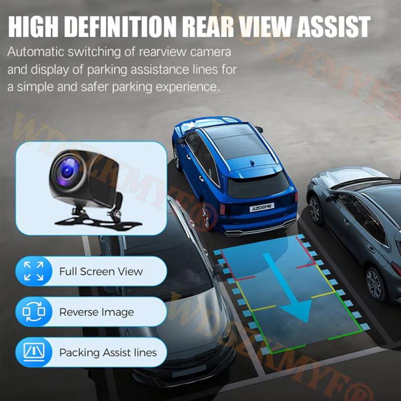4K Car Dash Cam 3 Channels Video Recorder WIFI GPS Car DVR Parking Monitor Front With Rear View Night Vision Black Box for Car