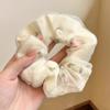 Korean Style Spring/Summer Floral Intestine Hair Scrunchie for Women – Elegant Ponytail Tie and Mori Girl Accessory.