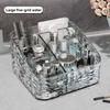 1Pc/Luxury Acrylic Desktop Storage Box, Trapezoidal Compartment Cosmetics Storage Box, Transparent Lidless Storage Box