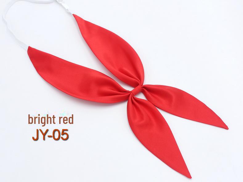 

Женский однотонный шелковый галстук-бабочка и шарф для униформы JK