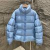 Cabinet quality! The new M family male and female couples thickened loose stand-up collar feather bread clothes white duck down