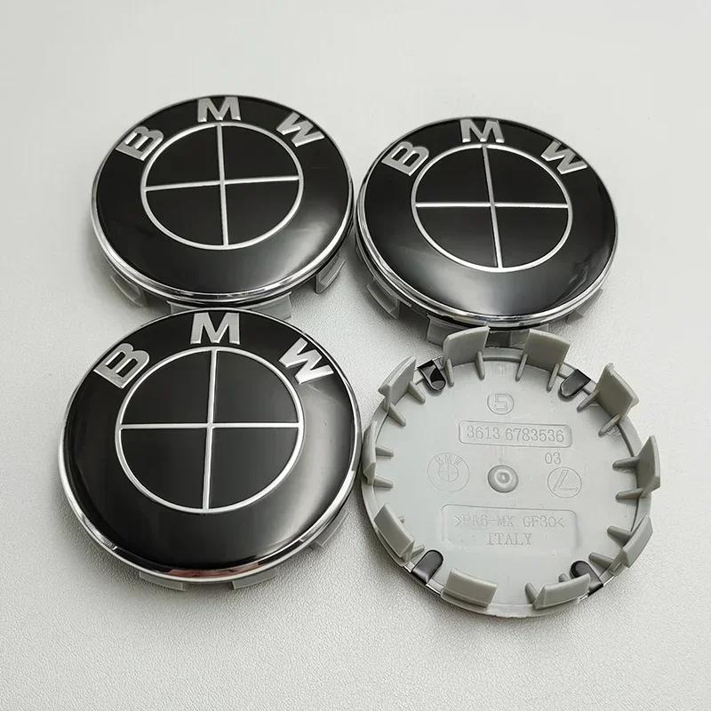4pcs 68mm 56mm Car Cover Wheel Hub Center Caps Badge Logo Emblem For BMW M X1 X3 X5 X6 X7 1 3 4 5 6 7 Series E36 E39 E46 E60 E90