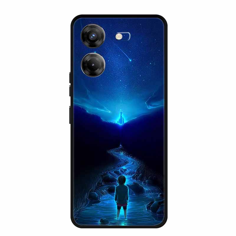 For Tecno Pova 5 Phone Case 6.78" Coque Black Bumper Silicone Soft Back Cover Case For Tecno Pova 5 Case Pova5 Funda Para Capa