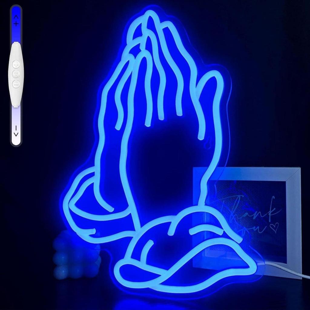 Multi-color LED Neon Light Signs: Transparent Acrylic Party Decor Lights
