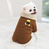 Windproof Dog Hiking Jacket Plush Dog Bodysuit Fashion Pet Clothes  for Small Medium Dog