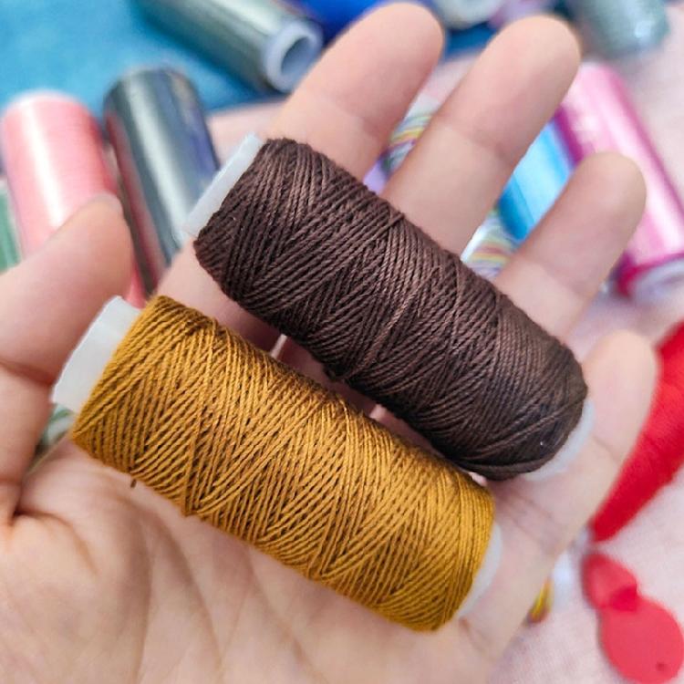 10/16/24 Colors Polyester Sewing Thread Flat Durable Cord for Sewing Crafts