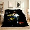 Michael Jackson Flanelldecke Kuscheldecke Weich Warm Sofa Bett Heimdekoration Einzigartiges Weihnachtsgeschenk