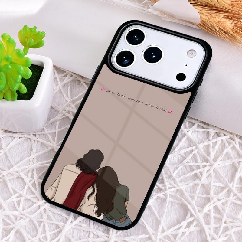 

Чехол для телефона Jesus Couple Amen Cruz Amor для iPhone 17 Air 16 15 11 12 14 13 Pro Max Ударопрочный чехол iPhone 16 Pro