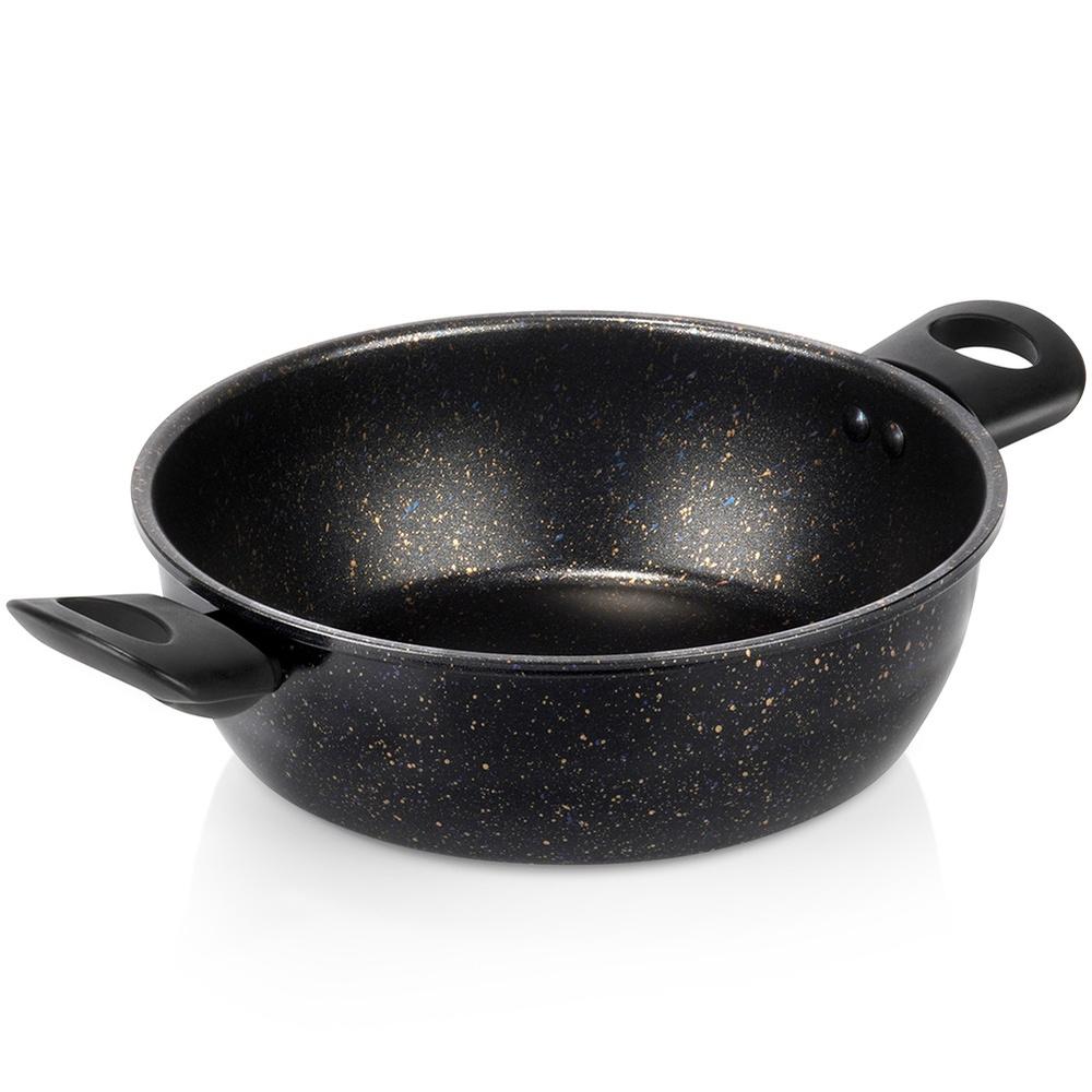 Garnek Granitowy Nieprzywierający Do Gotowania Duszenia Basic 24 Cm 2,7L