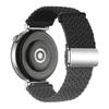 For Huawei Watch GT 4 41mm Universal 18mm Watch Strap Woven Wrist Band with Silver Magnetic Buckle