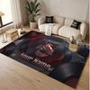 Custom Rug Scorpions Pattern Print Name Text Soft Non‑Slip Floor Carpet for Home Indoor Decoration