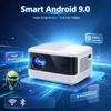 Vivicine K6 Native 1080P Android 9.0 Smart Projector, 600 ANSI Lumens, 4-Point Electric Keystone, Max 200 Inch Home Theater Projector
