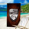 Lori-ent Football Club Beach Towel - Soft, Absorbent Microfiber, Lightweight, Ideal for The Beach, Parties, Travel, Camping fan gifts