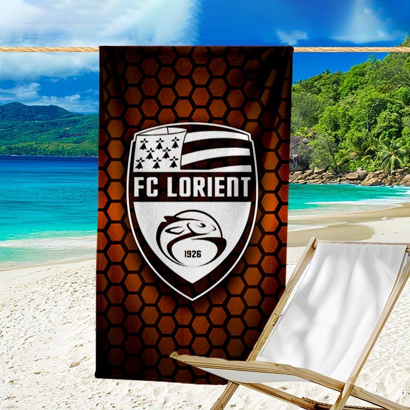 Lori-ent Football Club Beach Towel - Soft, Absorbent Microfiber, Lightweight, Ideal for The Beach, Parties, Travel, Camping fan gifts