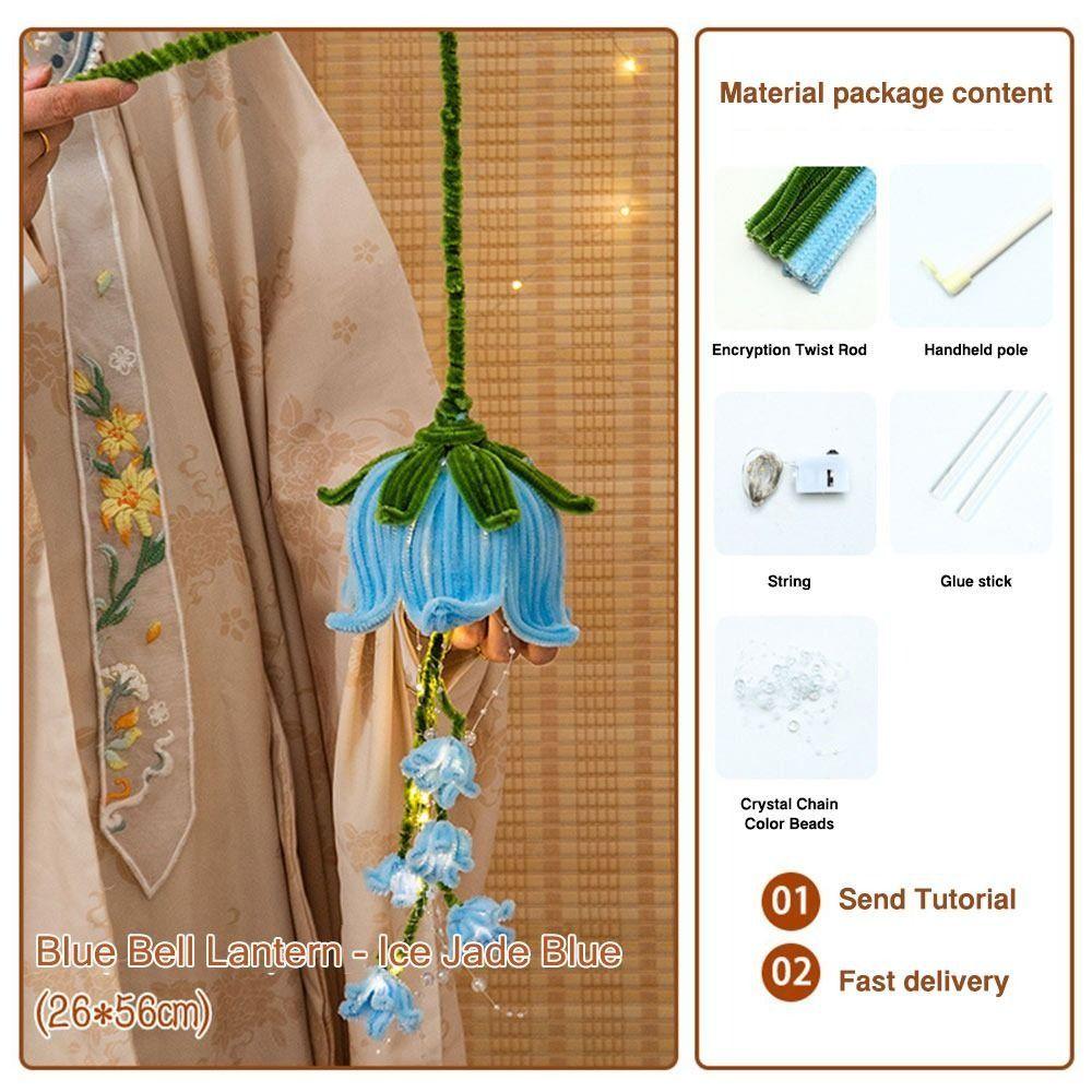 DIY Material Bag Bell Flower Lantern DIY Mid-Autumn Glowing Lantern Hanfu Accessories