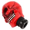 Skull Gear Shift Knob Red Universal Skull Head Resin Shift Lever Handle Shifter Knob Manual Lever Stick for Cars