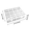 8/12/15 Compartment Plastic Box Adjustable Compartment Jewelry Organizer Box Eco-Friendly PP Transparent Jewelry Screw Box