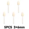 10Pcs/5Pcs Wool Felt Mounted Polishing Buffing Wheel OD 3-10mm Grinding Head for Dremel Drill Rotary Tool 3mm Shank
