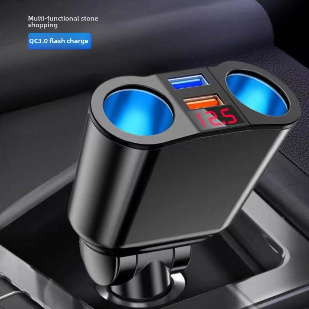 New Multi-function MP3 Bluetooth USB Player with Dual Cigarette Lighter & 66W Fast Charging Car Charger