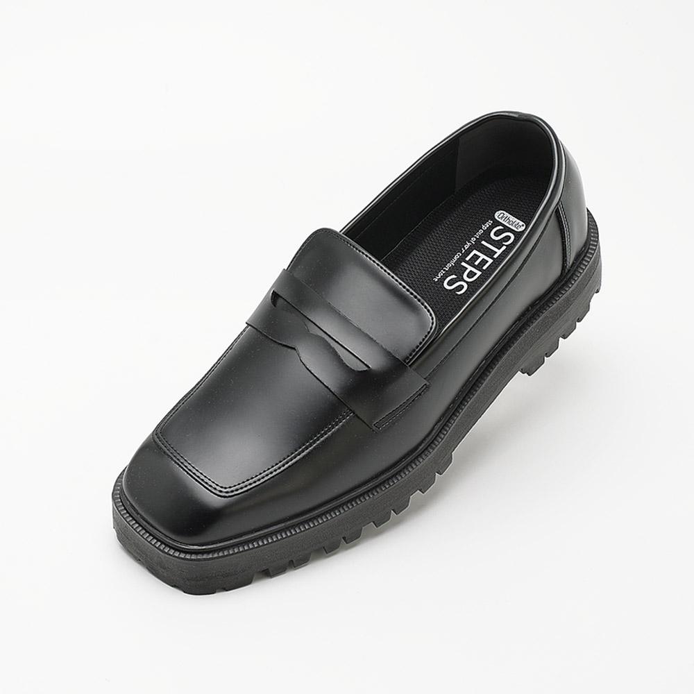 [Steps] Lyra Square Penny Loafer Black [ST327] [Shipped from Korea] 100% Authentic