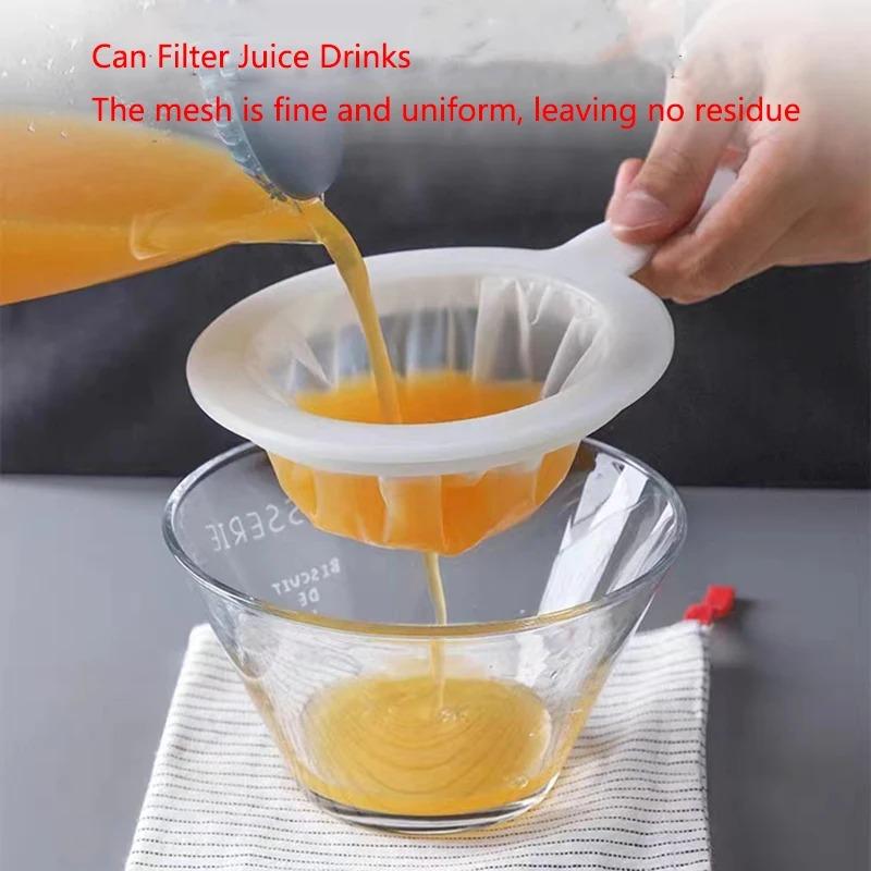 200/400 Mesh Reusable Nylon Ultra Fine Filter Mesh Aquarium Harvest Shrimp Filter Net Food Grade Strainer Spoon  Food Filter