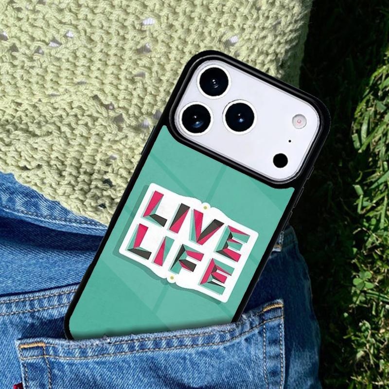 Beautiful Life Inspirational Quote Phone Case Cover for IPhone 11 12 13 14 15 16e 17 Pro Max Coque for IPhone 17 Air