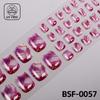 Popular Style New 3D Waterproof Nail Sticker Plastic UV Free Nail Wraps Toe Wraps