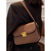 2025 new high-end trend autumn simple retro fashion shoulder women's bag texture crossbody versatile small square bag