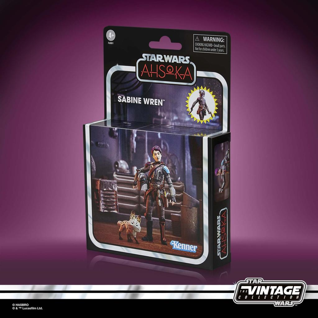 Star Wars Vintage Collection Sabine Renren, Star Wars: Ahsoka Deluxe Collectible 3.75" Figure