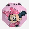 Disney Lilo & Stitch Playful Wink Art Automatic Tri-Fold Umbrella, Waterproof Anti-UV Windproof Compact Travel Umbrella, Cute Ca